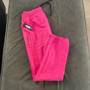 Bebe size Medium pink joggers